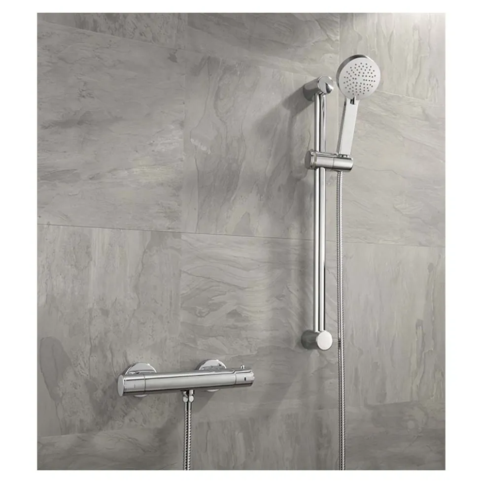 Sagittarius Sirio Exposed Thermostatic Shower Valve and Slide Rail Kit