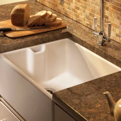 Shaws Classic Belfast Ceramic Single Bowl Kitchen Sink - 595 x 460mm