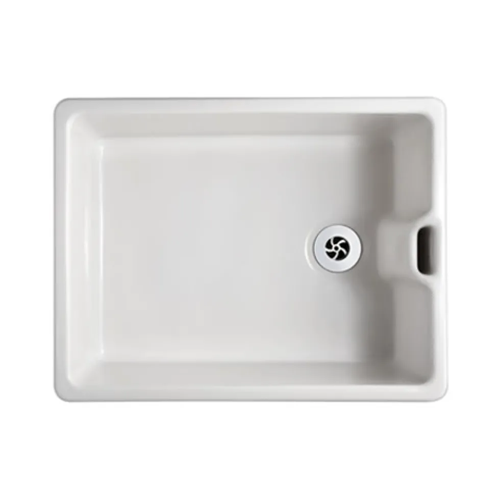 Shaws Classic Belfast Ceramic Single Bowl Kitchen Sink - 595 x 460mm