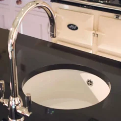 Shaws Classic Round Ceramic Single Bowl Kitchen Sink - 460mm