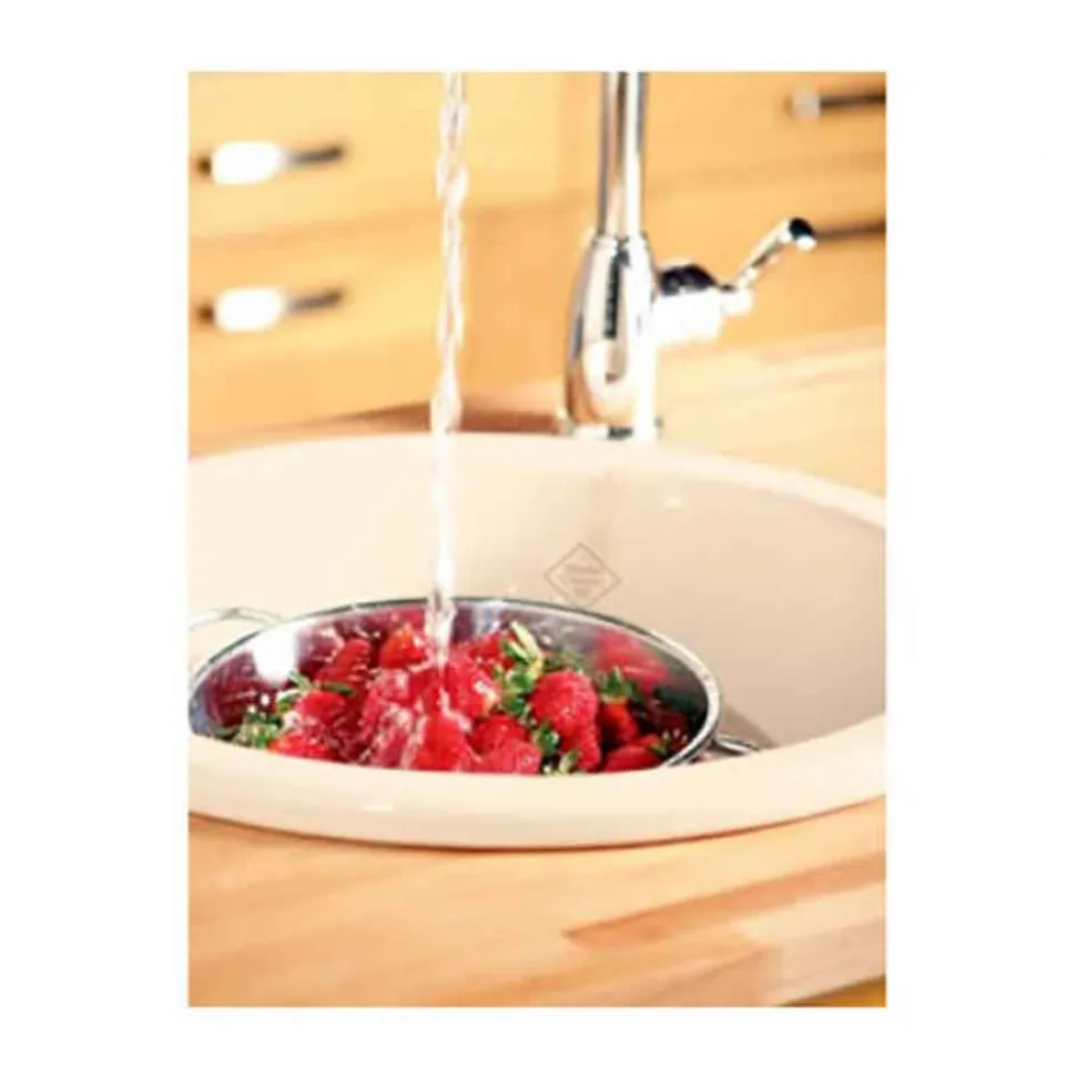 Shaws Classic Round Ceramic Single Bowl Kitchen Sink - 460mm