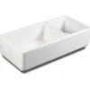 Shaws Original Edgworth Offset 1.5 Bowl White Ceramic Butler Kitchen Sink - 997 x 470mm