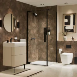 Showerwall Bronze Smoke Hydrocore Laminate Bathroom Wall Panel