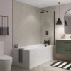 Showerwall Brushed Cloud Terazzo Laminate Tile - 2400 x 600mm