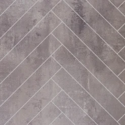 Showerwall Cement Herringbone Laminate Tile - 2400 x 600mm