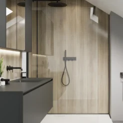 Showerwall Katla Natural Plank Laminate Tile - 2400 x 600mm