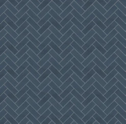 Showerwall Navy Herringbone Acrylic Bathroom Wall Panel
