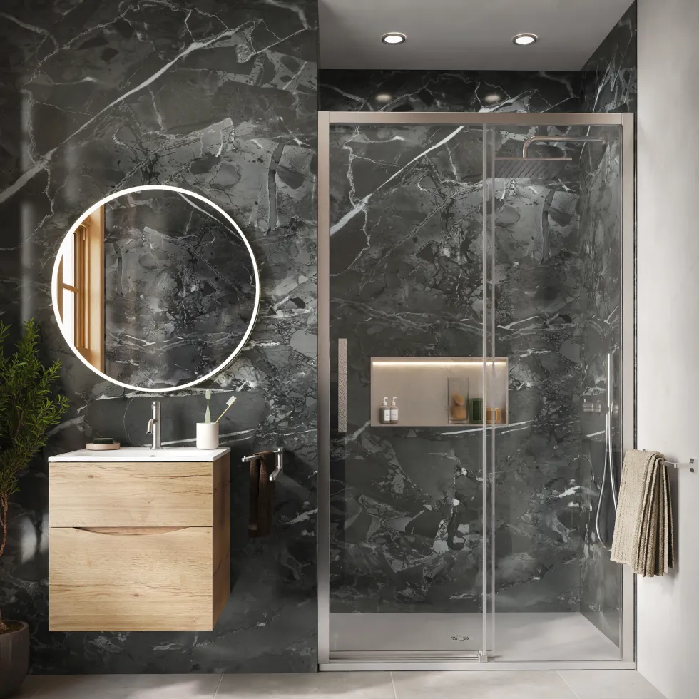 Showerwall Pandora Marble Hydrocore Laminate Bathroom Wall Panel