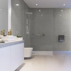 Showerwall Pearl Grey Laminate Bathroom Wall Panel