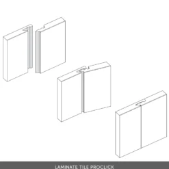 Showerwall Snow White Laminate Tile - 2400 x 600mm