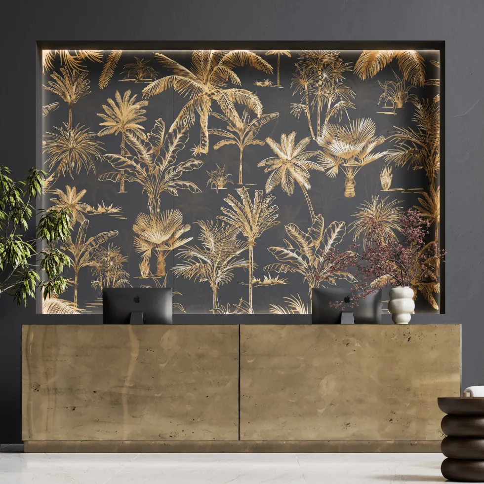 Showerwall Tropical Palm Acrylic Pack Bathroom Wall Panel