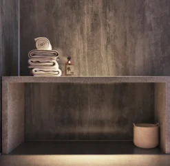 Showerwall Washed Charcoal Laminate Bathroom Wall Panel