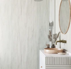 Showerwall White Charcoal Laminate Bathroom Wall Panel