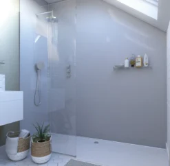 Showerwall White Sparkle Laminate Bathroom Wall Panel