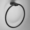 Sonia S6 Matt Black Towel Ring