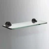 Sonia Tecno Project Black Glass Shelf - 500mm