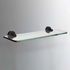 Sonia Tecno Project Black Glass Shelf - 500mm