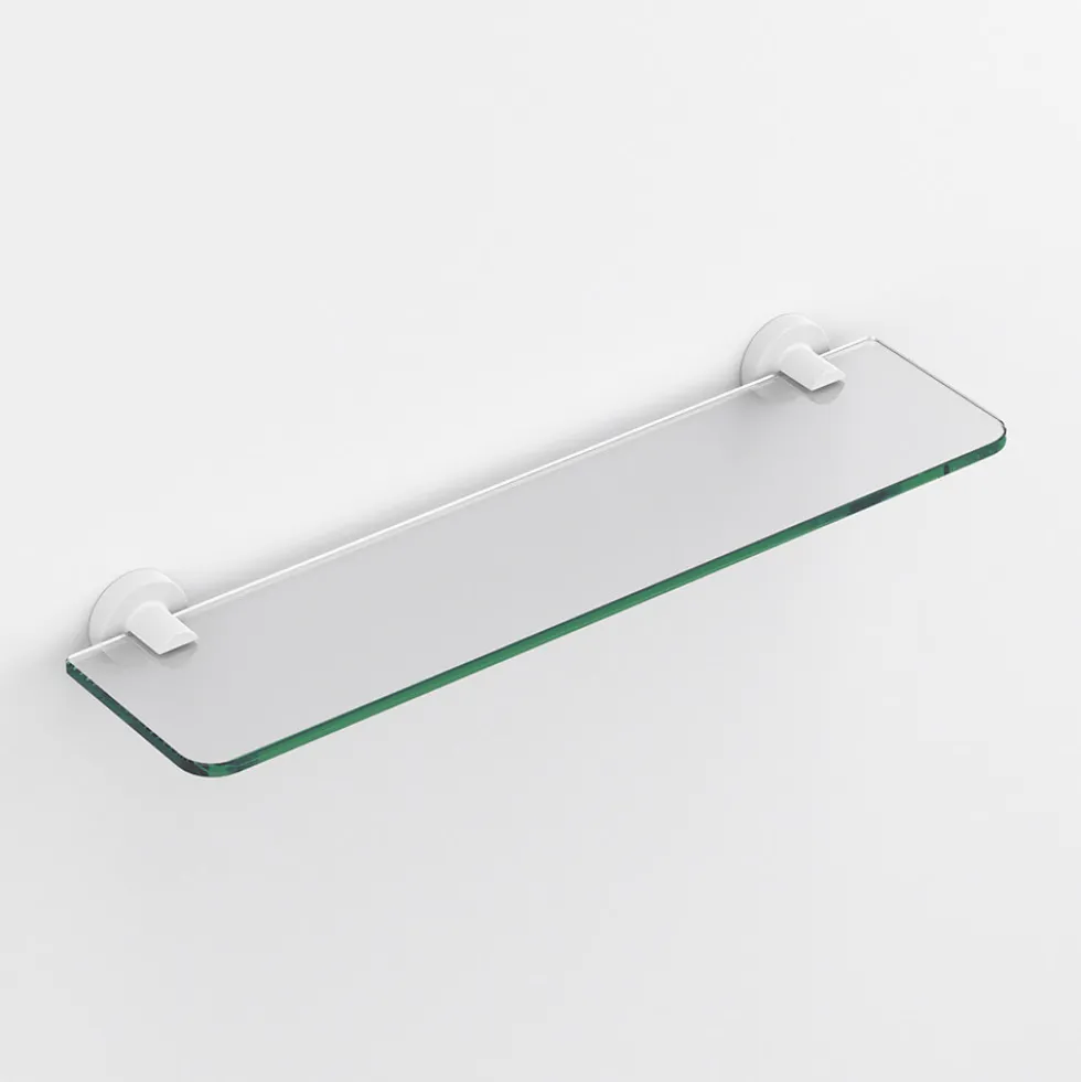 Sonia Tecno Project White Glass Shelf 500mm - White