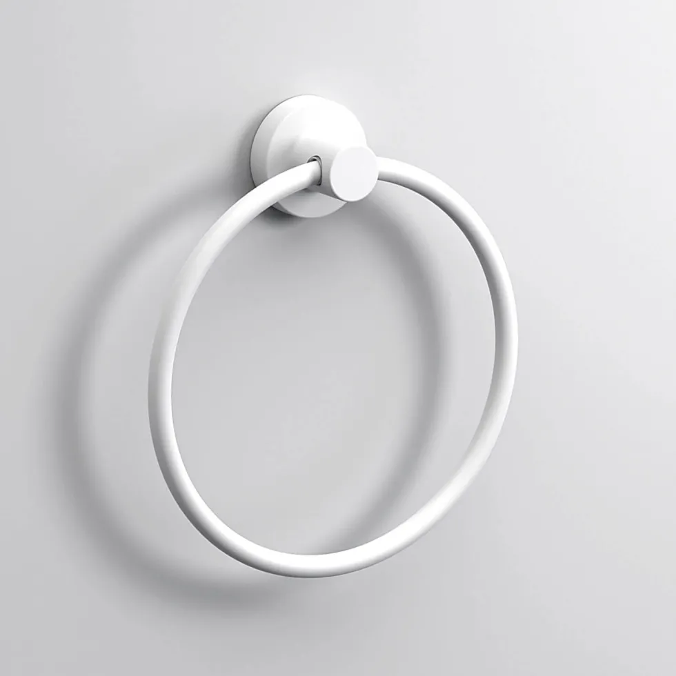Sonia Tecno Project White Towel Ring Small - White