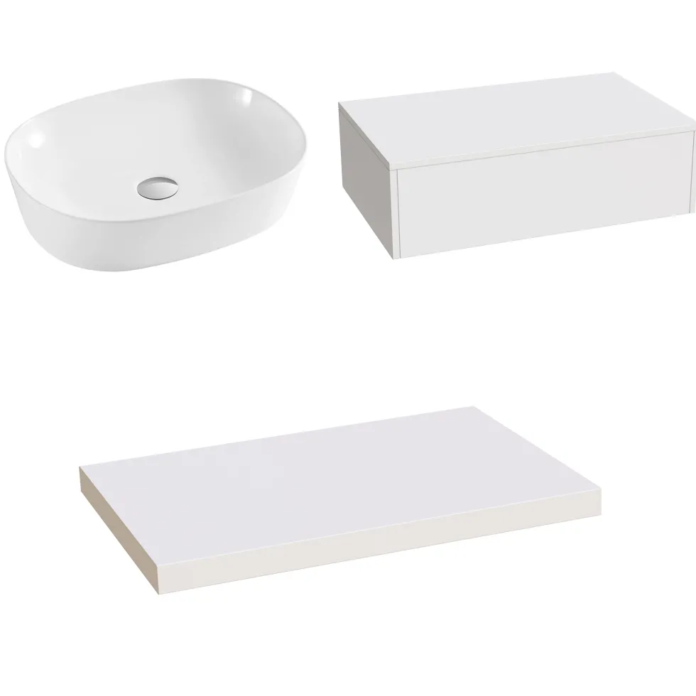 Sophia Basin Shelf, Drawer Unit & Countertop Basin - 3 sizes