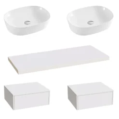 Sophia Basin Shelf, Drawer Unit & Countertop Basin - 3 sizes