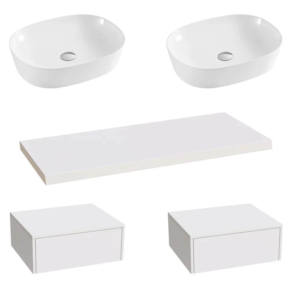Sophia Basin Shelf, Drawer Unit & Countertop Basin - 3 sizes