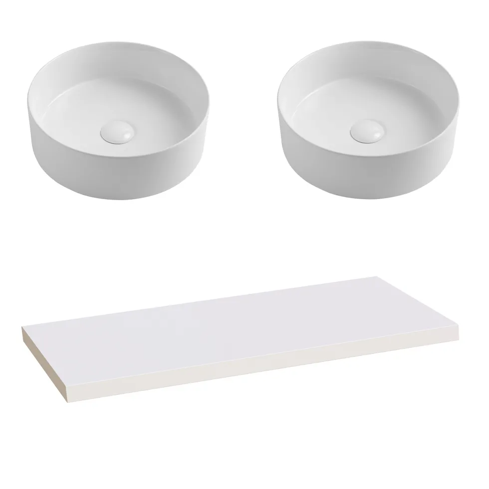 Sophia Basin Shelf with Countertop Basin - 3 sizes