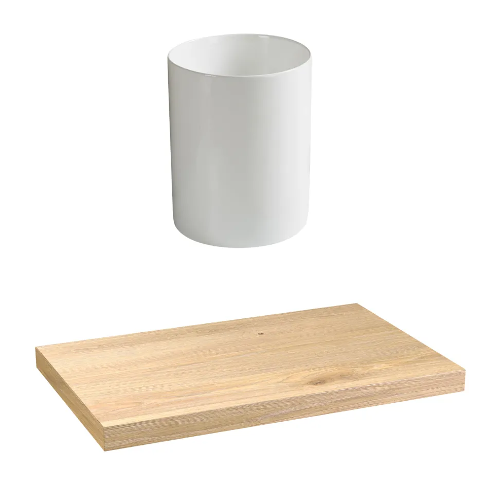 Sophia Basin Shelf with Countertop Basin - 3 sizes