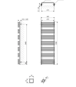 Terma Alex Ladder Heated Towel Rail