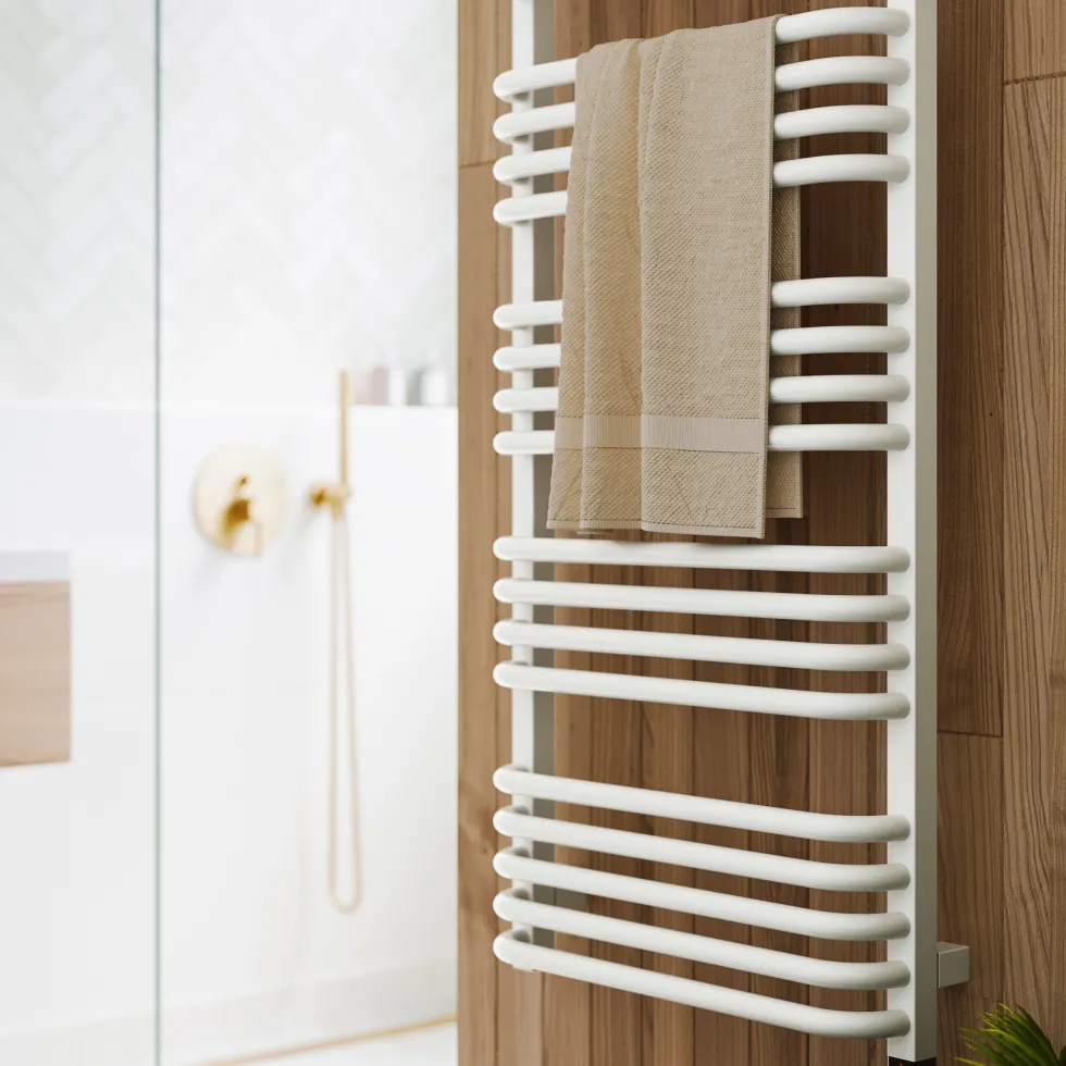 Terma Alex One Electric Heated Towel Rail with Heating Element