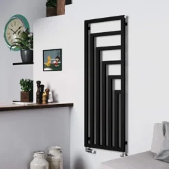 Terma Angus Heban Black Vertical Designer Radiator