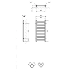 Terma Crystal Ladder Heated Towel Rail