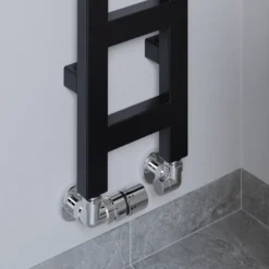 Terma Easy Matt Black Heated Towel Rail - 3 Sizes
