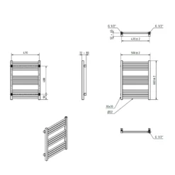Terma Fiona Heated Towel Rail - 5 Sizes