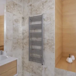 Terma Fiona One Electric Heated Towel Rail with Heating Element - Sparkling Gravel - 4 Sizes