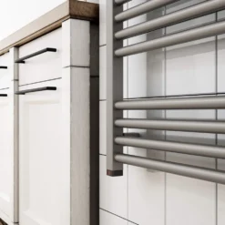 Terma Fiona One Electric Heated Towel Rail with Heating Element - Sparkling Gravel - 4 Sizes