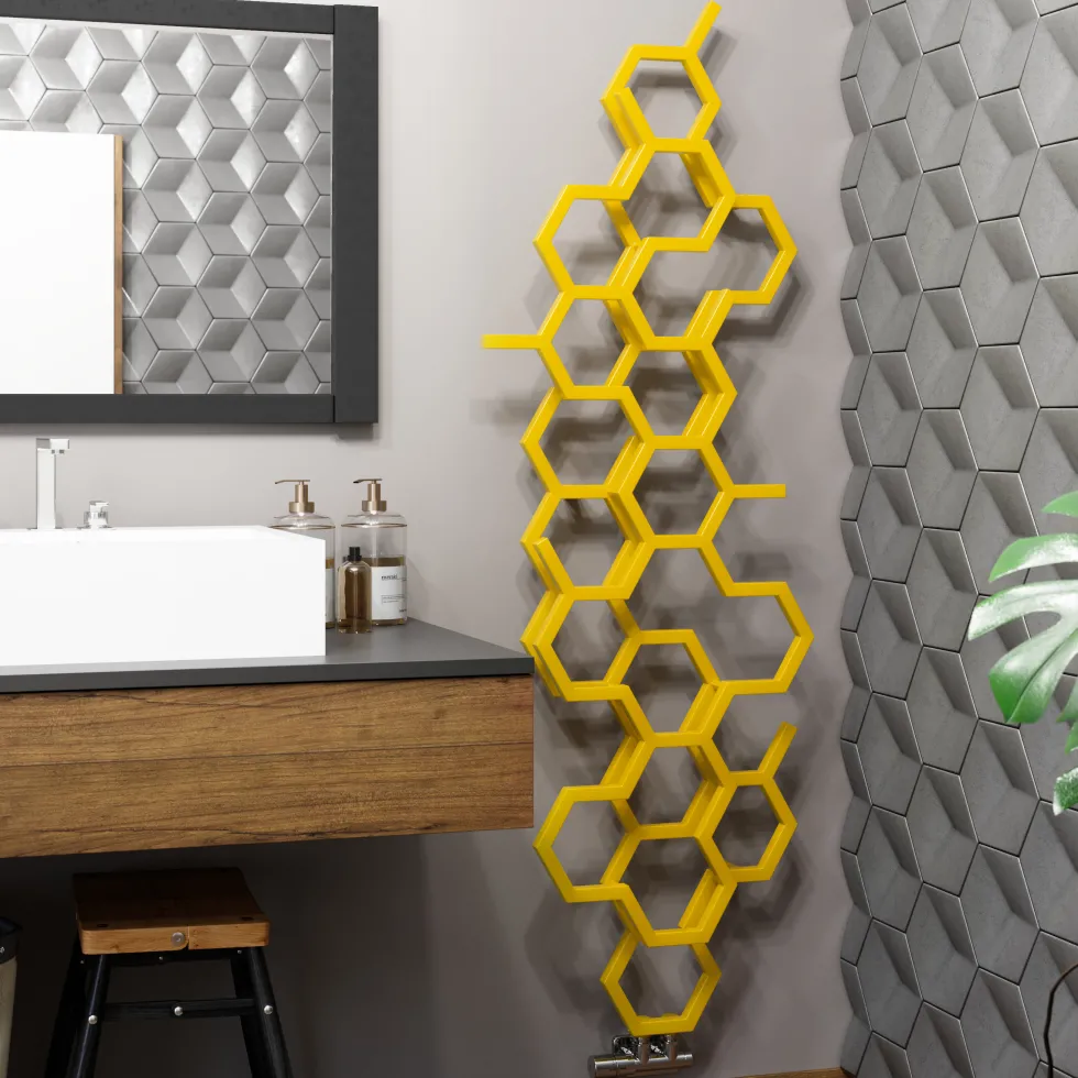Terma Hex Steel Designer Vertical Radiator