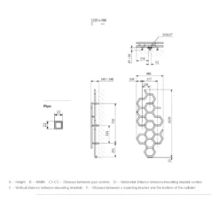 Terma Hex Steel Designer Vertical Radiator