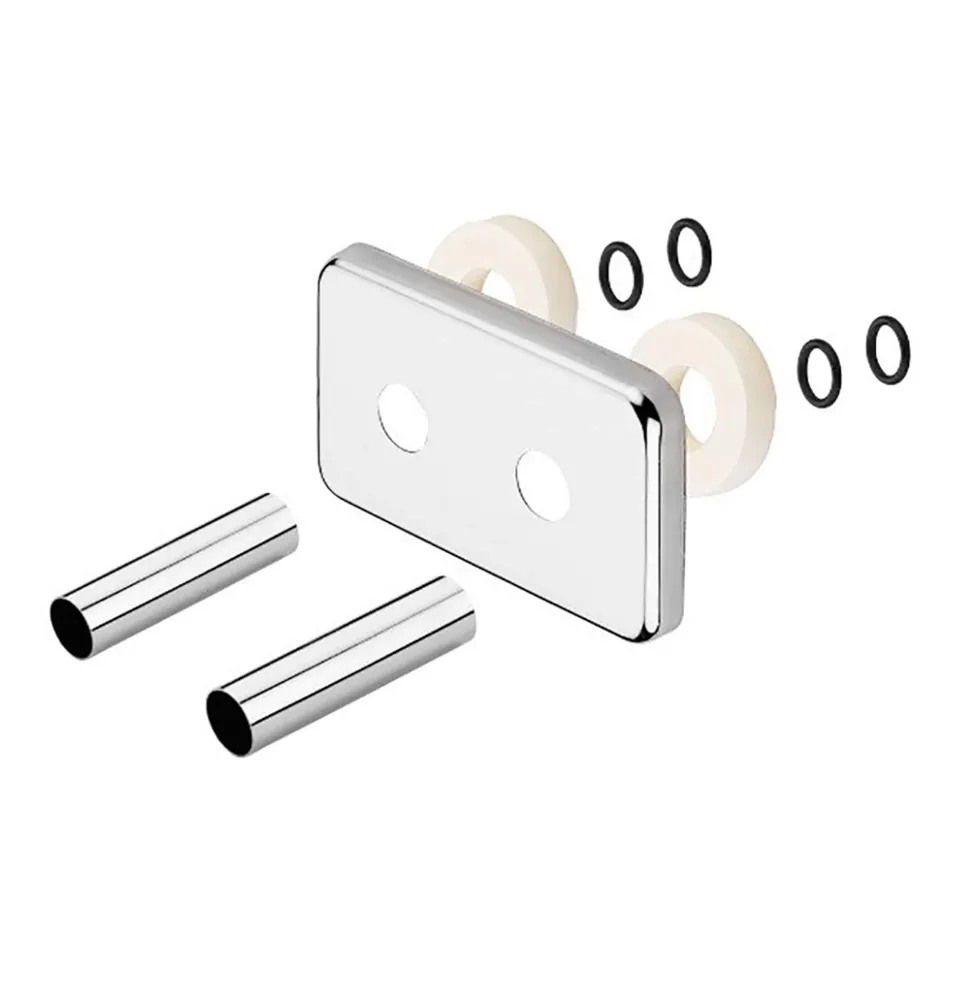 Terma Integrated Chrome Pipe Masking Set for 50mm Connections