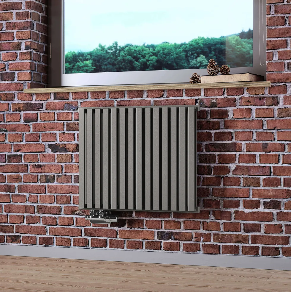 Terma Nemo Horizontal Double Panel Metallic Stone Radiator - 3 Sizes