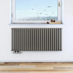 Terma Nemo Horizontal Double Panel Metallic Stone Radiator - 3 Sizes