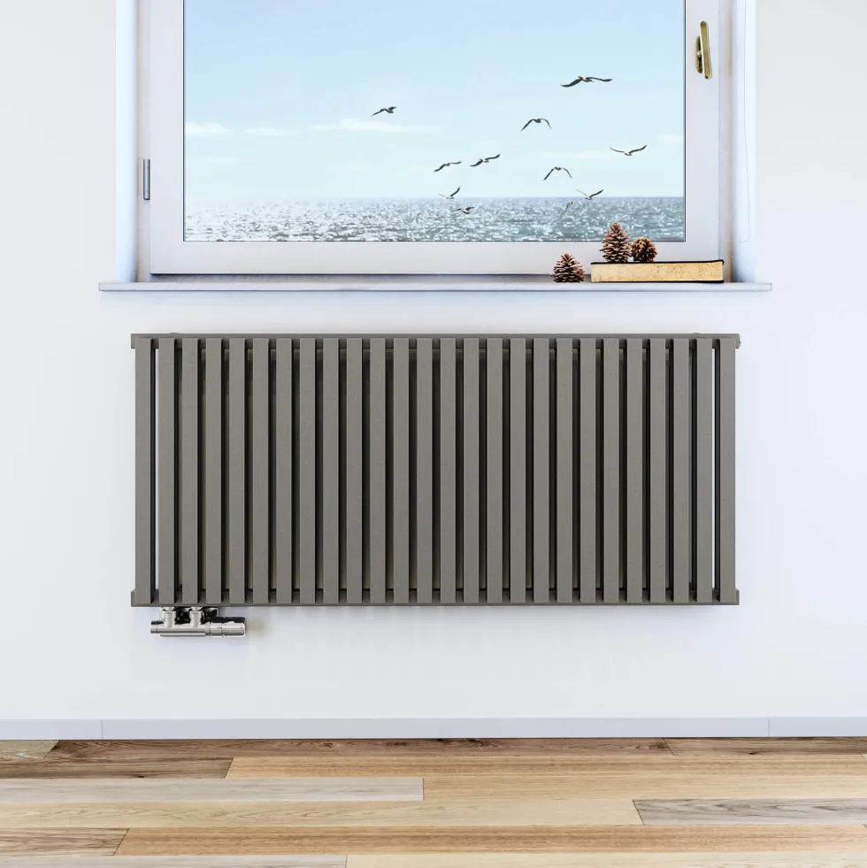 Terma Nemo Horizontal Double Panel Metallic Stone Radiator - 3 Sizes