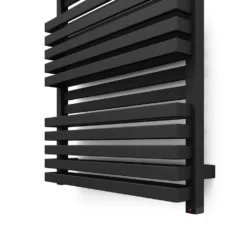 Terma Quadrus Bold One Electric Heated Towel Rail with Heating Element - Metallic Black
