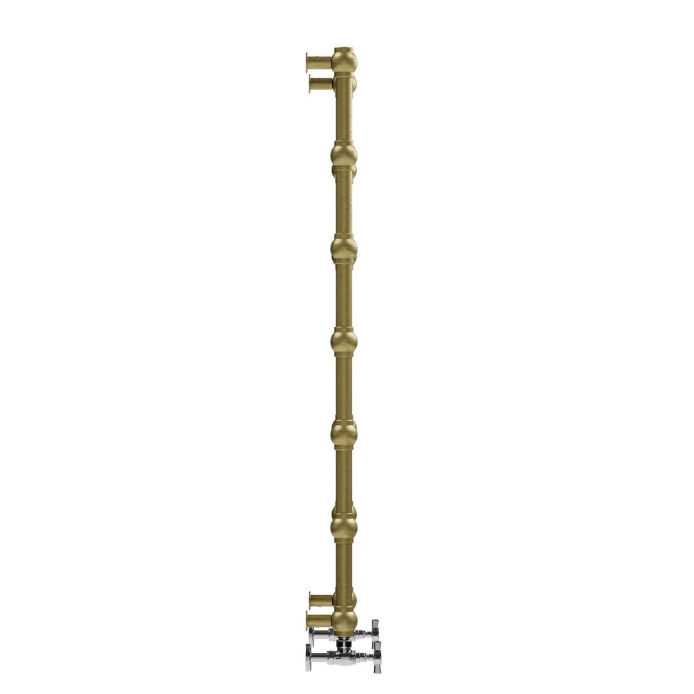 Terma Retro Designer Brushed Brass Heated Towel Rail