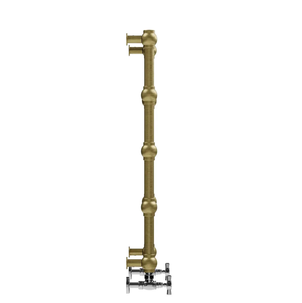 Terma Retro Designer Brushed Brass Heated Towel Rail
