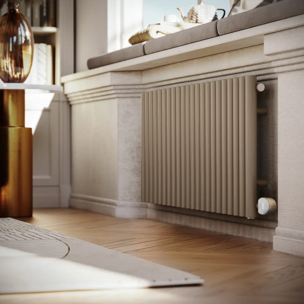 Terma Rolo Room E Single Panel 580 x 1195mm Electric Radiator with 1000W Wi-Fi Controlled VEO Heating Element