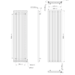 Terma Rolo Room Vertical or Horizontal Designer Single Panel Radiator