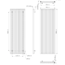 Terma Rolo Room Vertical or Horizontal Designer Single Panel Radiator