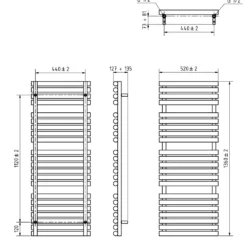 Terma Rolo Towel Electric Heated Towel Rail with Wi-Fi Controlled VEO Heating Element