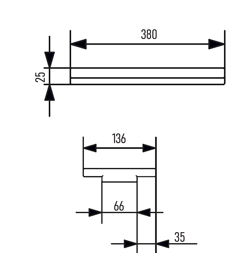 Terma Shelf For 400mm Terma Stand Heated Towel Rail